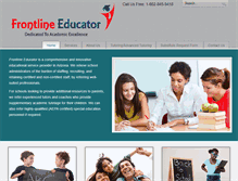 Tablet Screenshot of frontlineeducator.com